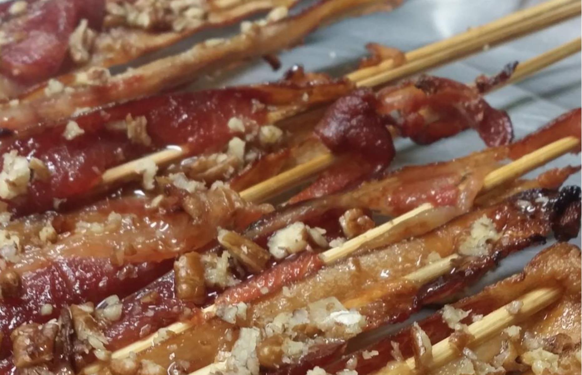 Bacon on a stick